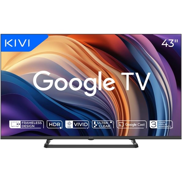 Телевізор KIVI 43" UHD Google TV Black (43U710QB)